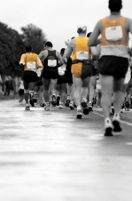 Prepare to run a marathon under 3 hours 15 minutes - 5 workouts per week over 10 weeks.
